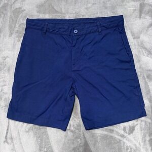 Outlier New Way Shorts Men 34 Blue 8" F. Cloth Two-Way Stretch Nylon Casual